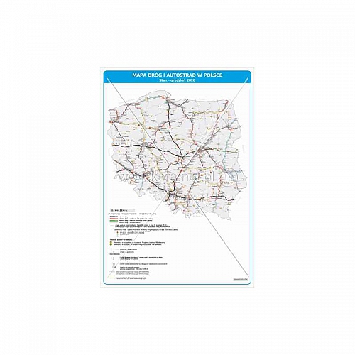 3376 Mapa dróg i autostrad - stan grudzień 2020