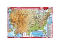 Mapa fizyczno/administracyjna USA