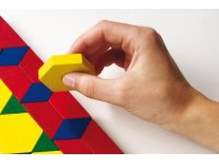 Mozaika wielokątów - 250 sztuk (figury drewniane)