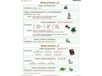 Pisownia wyrazów z rz i ż