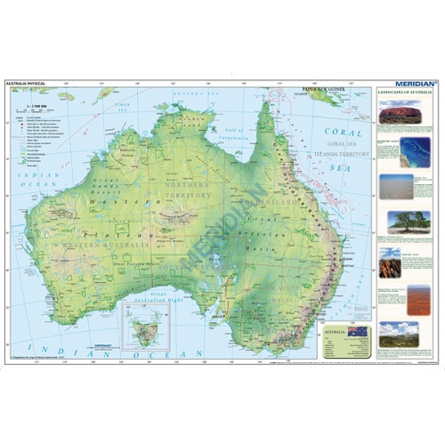Australia physical 200x150 cm