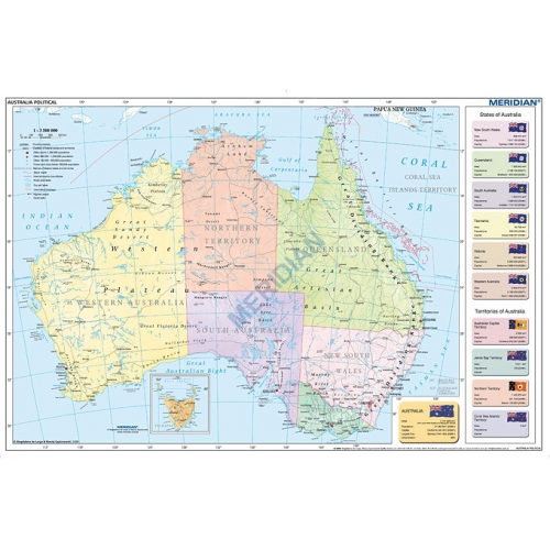 Australia political 160x120 cm