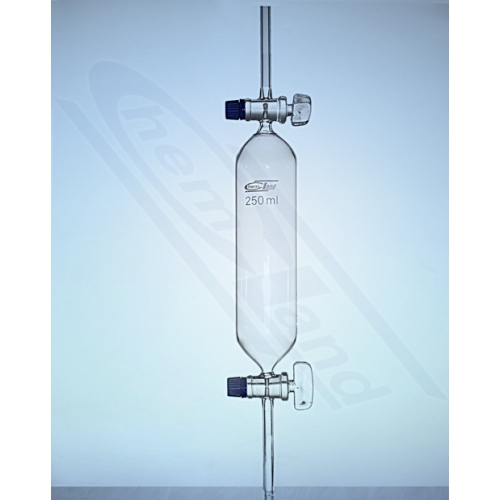 Biureta do gazu kran szklany 0100 ml