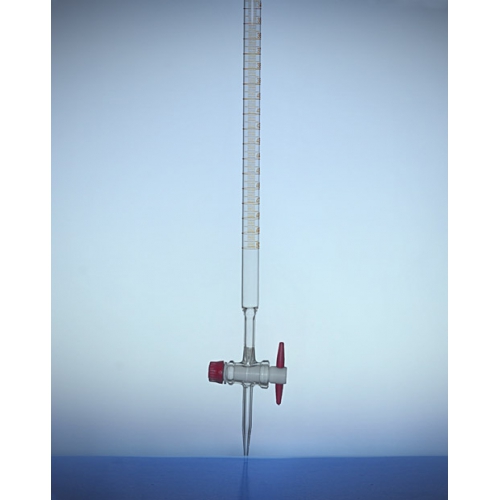 Biureta prosta kran PTFE skala brąz kl B 025ml