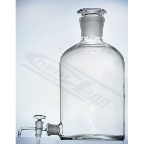 Butelka z korkiem i tubusem 2500ml + kran