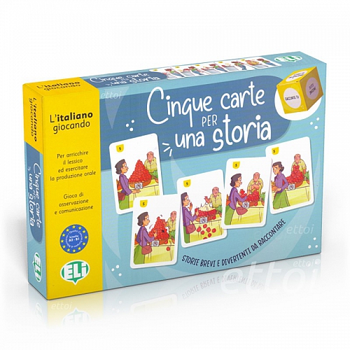 Cinque carte per una storia: włoski, gra językowa w "storytelling"