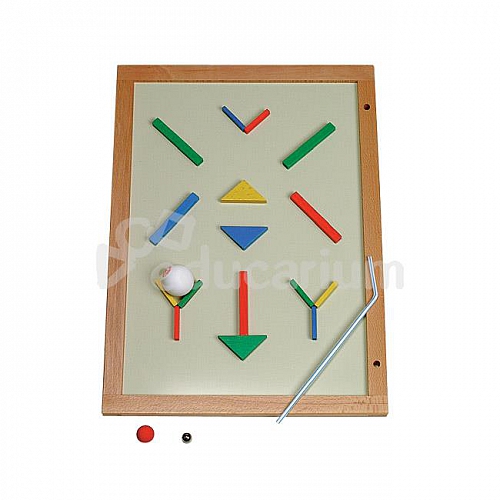 Dmuchnij piłkę - magnetyczny labirynt logopedyczny