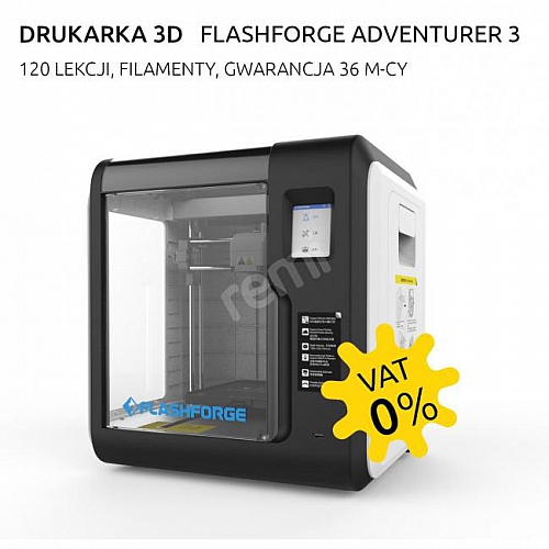 DRUKARKA 3D FLASHFORGE ADVENTURER 3 - PAKIET VAT 0%