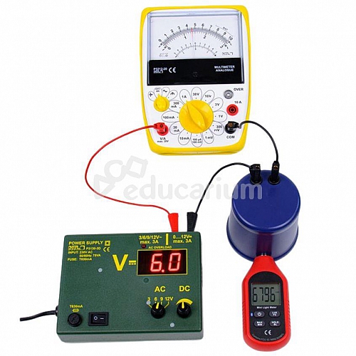 Ile prądu zużywają żarówki – zestaw eksperymentalny z luksomierzem