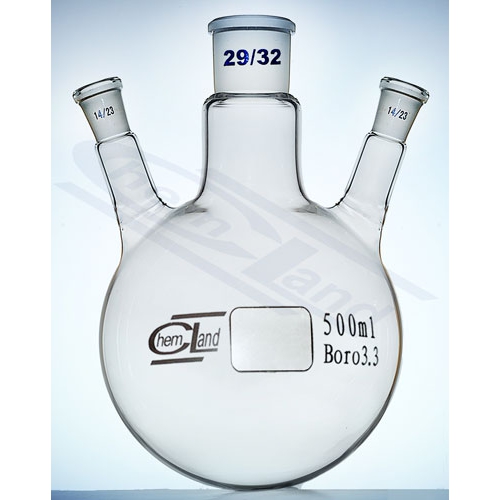 Kolba kulista 3 szyje skośna 00250ml 29/14/14 - 3 szt.