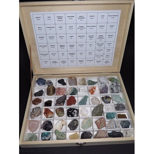 Kolekcja minerałów świata 50szt.