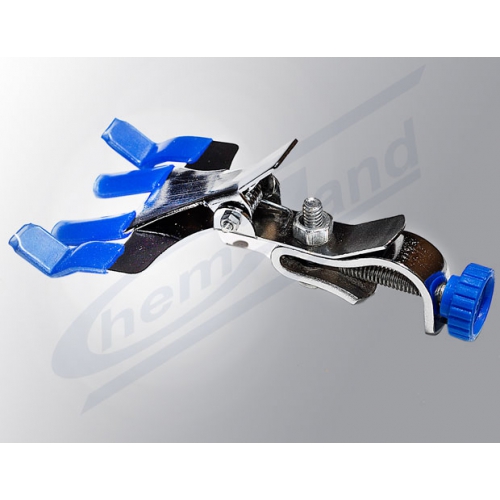 Łapa do biuret pojedyncza metalowa z łącznikiem