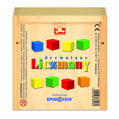 Liczmany drewniane. Klocki edukacyjne