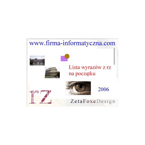 Lista wyrazów z rz niewymiennym na początku wyrazu