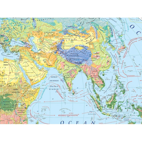 Mapa krajobrazowa świata 160x120 cm