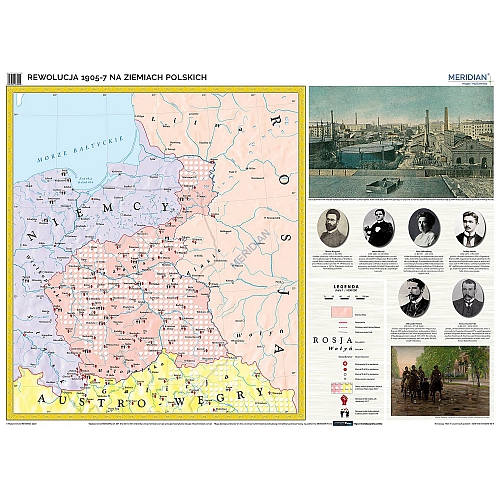 Rewolucja 1905-7 na ziemiach polskich 120 x 90 cm