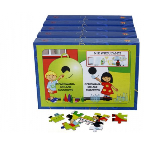 Sprzątanie świata - recykling (5 pudełek z puzzlami)