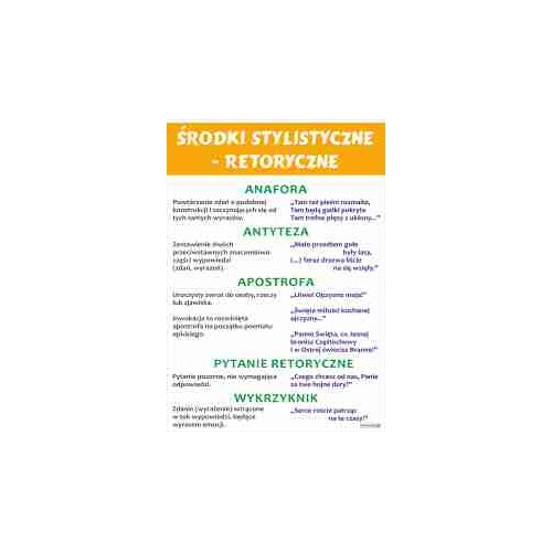Środki stylistyczne-retoryczne
