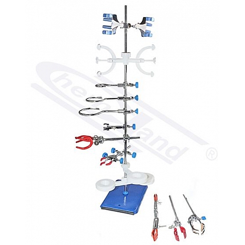 Statyw laboratoryjny z wyposażeniem 250 x 160 mm - wersja Profesjonalna