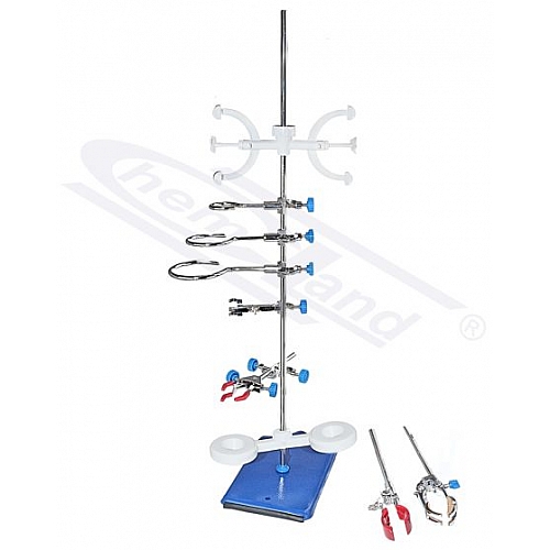 Statyw laboratoryjny z wyposażeniem 250 x 160 mm - wersja Uniwersalna