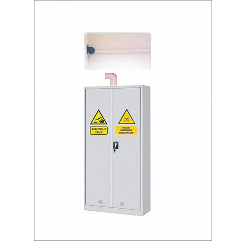 Szafa na odczynniki chemiczne z wyciągiem