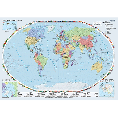 The World Political - mapa ścienna w języku angielskim 160 x 120 cm