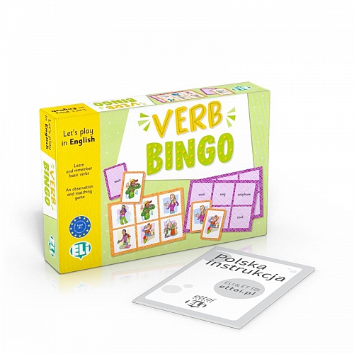 Verb Bingo - gra językowa z polską instrukcją