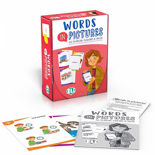 Words in Pictures: karty obrazkowe z grami językowymi do nauki angielskiego + e-flashcards