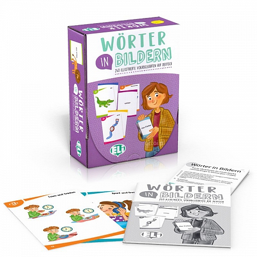 Wörter in Bildern: karty obrazkowe z grami językowymi do nauki niemieckiego + e-flashcards