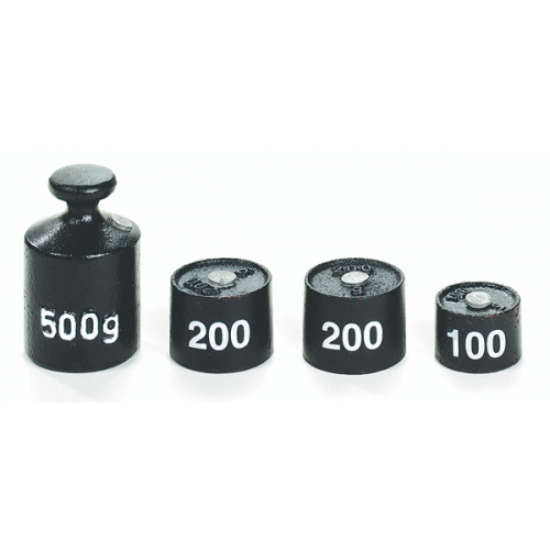 Zestaw dużych odważników (4 sztuki 100-200-500)