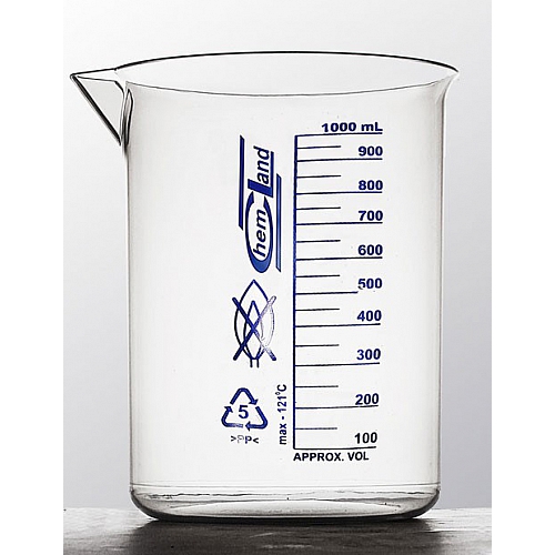 zlewka PP skala niebieska.. 5000ml