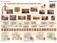 1000 lat historii Polski - (960-1800) 160 x 120 cm
