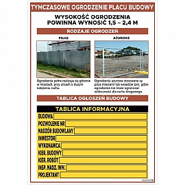 3667 Tymczasowe ogrodzenie placu budowy