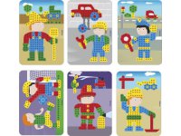 Mozaika MINI - 240 gwoździków z 6 kartami