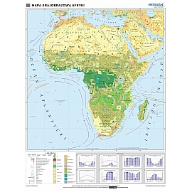 Afryka - mapa krajobrazowa 160 x 120 cm