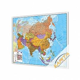 Azja Polityczna 118x98cm. Mapa do wpinania