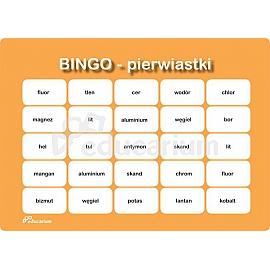 Bingo chemiczne - pierwiastki i ich symbole