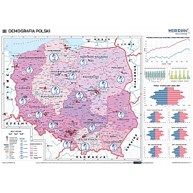 Demografia Polski 160 x 120 cm