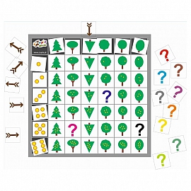 Drzewka domino - kodowanie na planszy 7x7