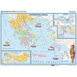 Starożytna Grecja VIII-IV w. p.n.e. - mapa ścienna