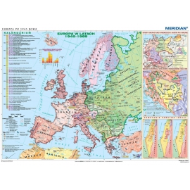 Europa po 1945 r. - mapa ścienna 200x150 cm