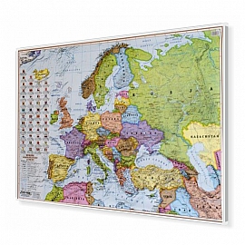 Europa polityczna 100x70cm. Mapa do wpinania