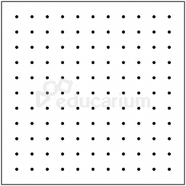 Geoplan magnetyczny - siatka 11 x 11