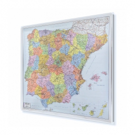 Hiszpania i Portugalia Kodowa 110x90 cm. Mapa magnetyczna