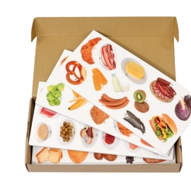 Magnetyczna piramida żywienia - produkty spożywcze (50 sztuk)
