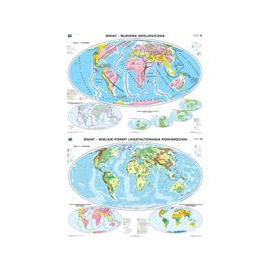 Mapa tematyczna świata. Budowa geologiczna/Wielkie formy ukształtowania powierzchni