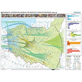 Migracje ludności na ziemiach polskich po II wojnie światowej (1945-59) 160 x 120 cm
