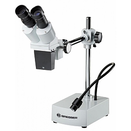 Mikroskop stereoskopowy Bresser BIORIT ICD CS 5x, 10x, 20x, 40x, gęsia szyja