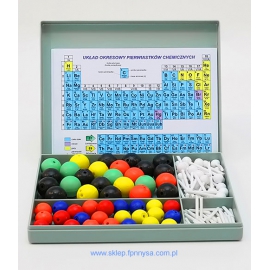 Modele atomów - zestaw do chemii organicznej i nieorganicznej - podstawowy