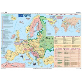 NATO / Międzynarodowy terroryzm - mapa ścienna 160x120 cm